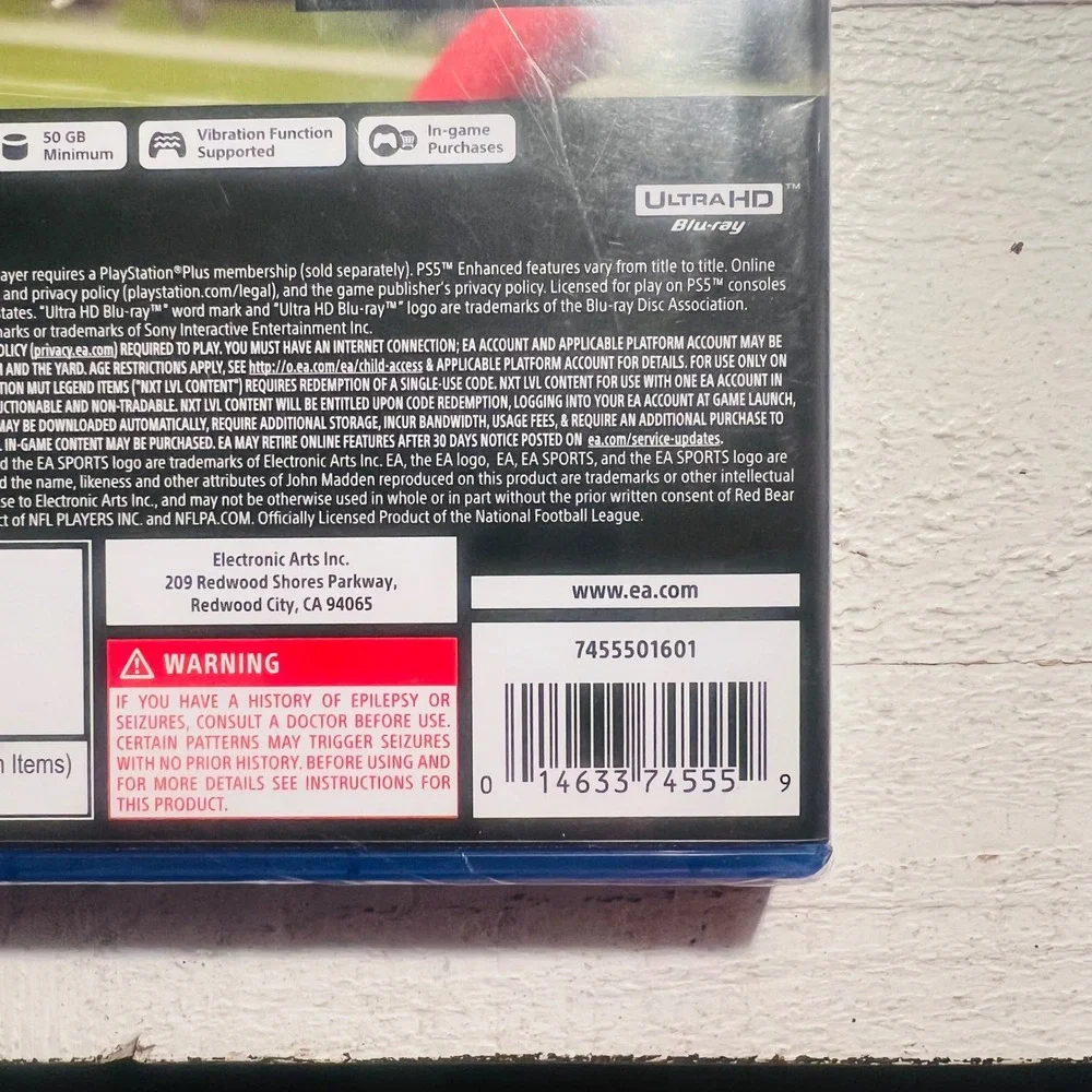 Madden NFL 21 NXT LVL Edition Sony PlayStation 5 PS5 New Sealed Lamar Jackson